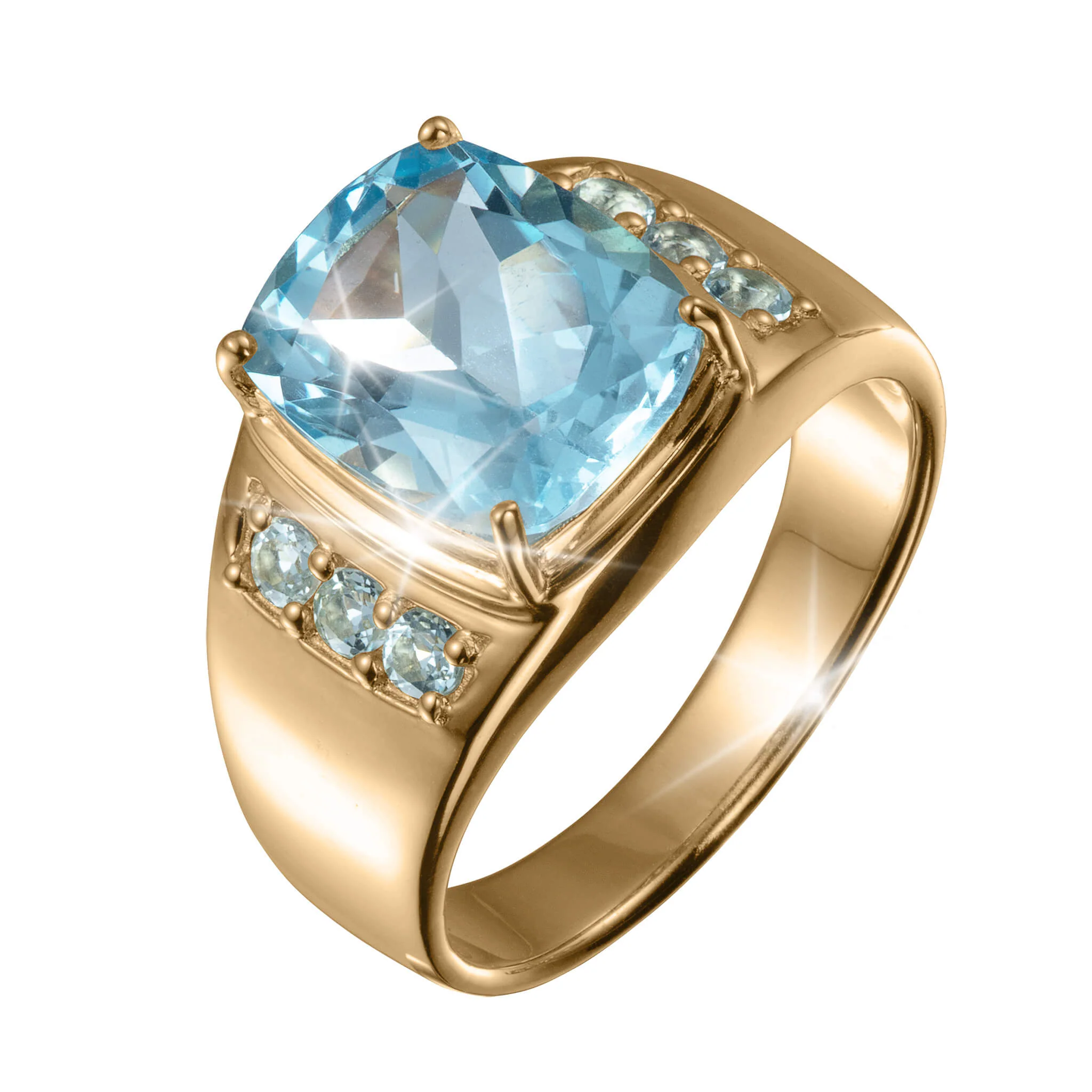 Aegean Blue Topaz Men's Ring